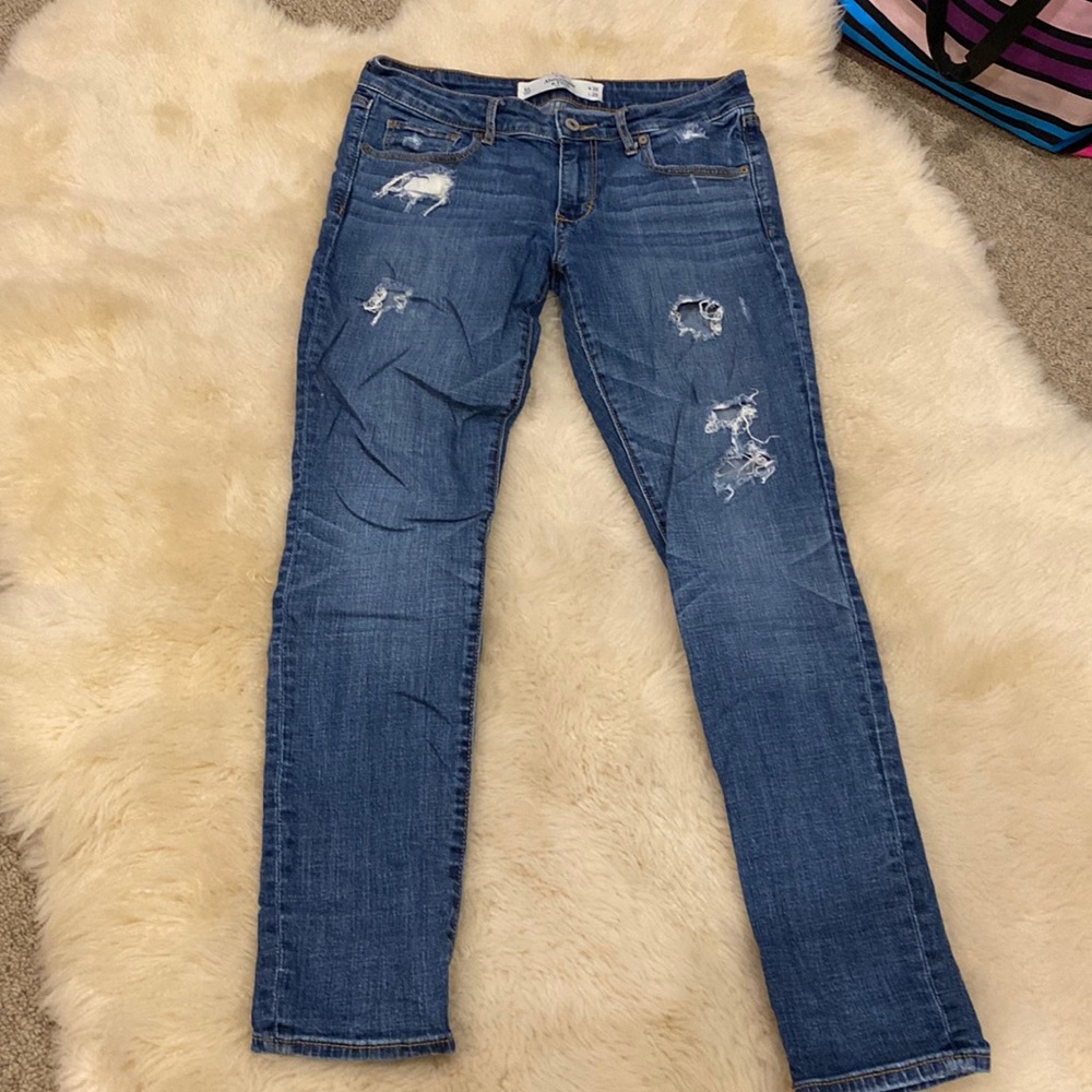 Abercrombie and Fitch Ripped Skinny Jeans